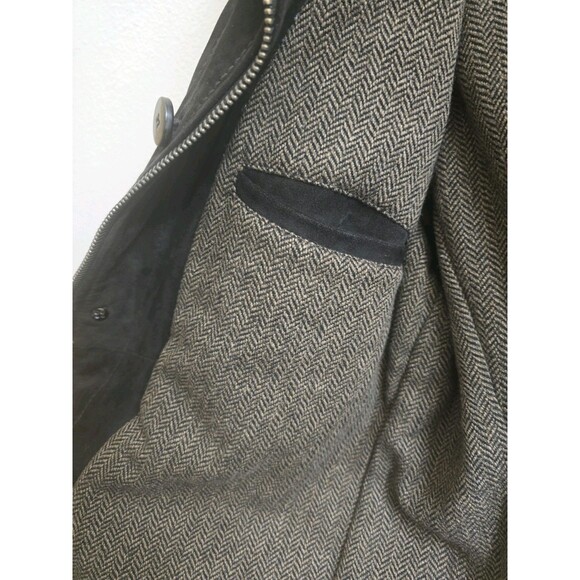 Compagnia delle Pelli Suede Jacket Dark Brown for Men Size Medium Made in Italy - Picture 12 of 16